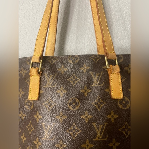 Louis Vuitton Brown Monogram Tote Bag - Picture 4 of 11